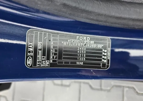 Ford S-Max cena 49900 przebieg: 200200, rok produkcji 2019 z Piotrków Kujawski małe 781